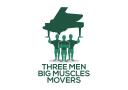 Three Men Big Muscles Movers logo