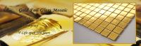 Gold silver glass mosaic wall tile - image 2