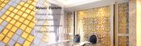 Gold silver glass mosaic wall tile - image 4