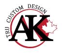 AK TRU CUSTOM DESIGN logo
