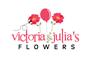 Victoria and Julia's Flowers logo
