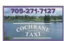 Cochrane District Taxi logo