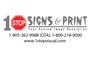 1 Stop Signs & Print logo
