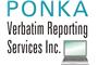 Ponka Verbatim Reporting Services logo