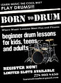 BORN TO DRUM MUSIC SERVICES logo