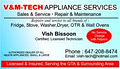 V&M-TECH APPLIANCE SERVICES logo