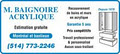 m baignoire acrylique logo