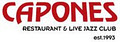 Capones Restaurant and Live Jazz Club logo