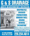 G&S DRAINAGE logo