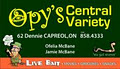 Opy's Central Variety logo