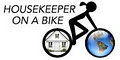 Housekeeper On A Bike! Eco-friendly Victoria BC House Cleaning logo