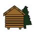 Pine Creek Log Homes logo