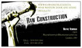 Raw Construction logo