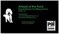 Ahead of the Pack Dog Walking & Pet Sitting Service logo