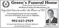 Green's Funeral Home logo