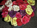 "Say it with a Rose" Handcrafted Apple Roses logo