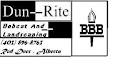 Dun Rite Bobcat and Landscaping logo