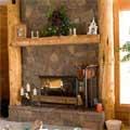 Manufactured Stone, Faux Stone Veneer cladding : Interior Stone Fireplace image 2