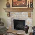 Manufactured Stone, Faux Stone Veneer cladding : Interior Stone Fireplace image 3