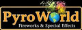 Pyroworld Fireworks and Special Effects logo