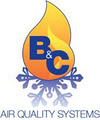 B&C Air Quality Systems - Heating and cooling logo