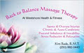 Back To Balance Massage Therapy Clinic image 2
