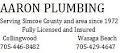 A Aaron Plumbing 1972 logo