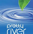 PRETTY RIVER ESTATES. Live and Play By The Bay logo